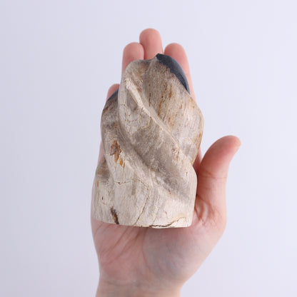 Petrified Wood Flames Set of 4 - Expert Wholesale and Supplier of Wholesale Crystals & Bulk Gemstones, ["Indonesia","Petrified Wood","Spheres"]