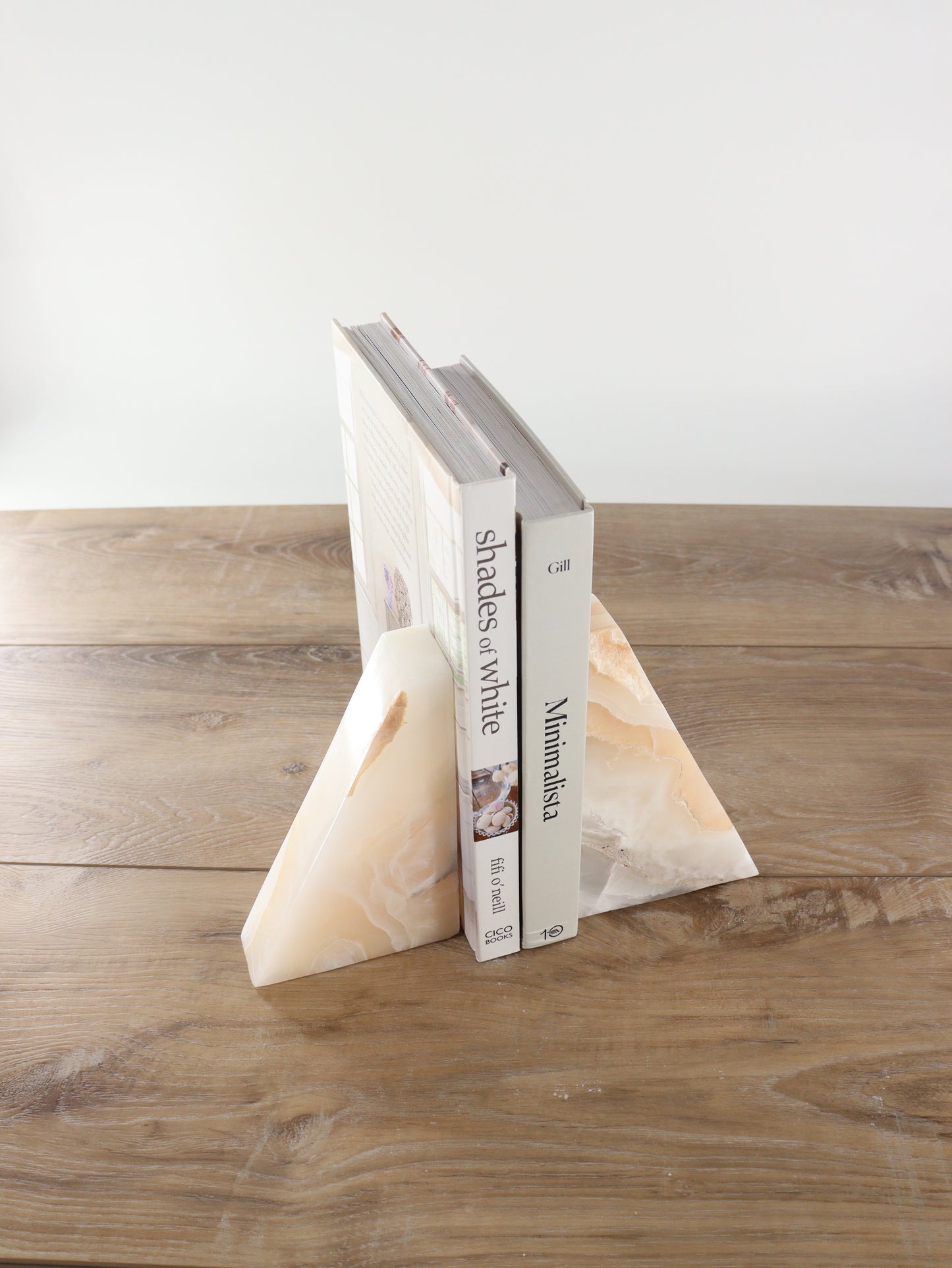 White Polished Onyx Bookends - Expert Supplier of Wholesale Crystals & Bulk Gemstones