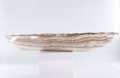 Onyx Canoe Bowl - Expert Wholesale and Supplier of Wholesale Crystals & Bulk Gemstones, ["Bowls","canoe","Mexico","onyx"]