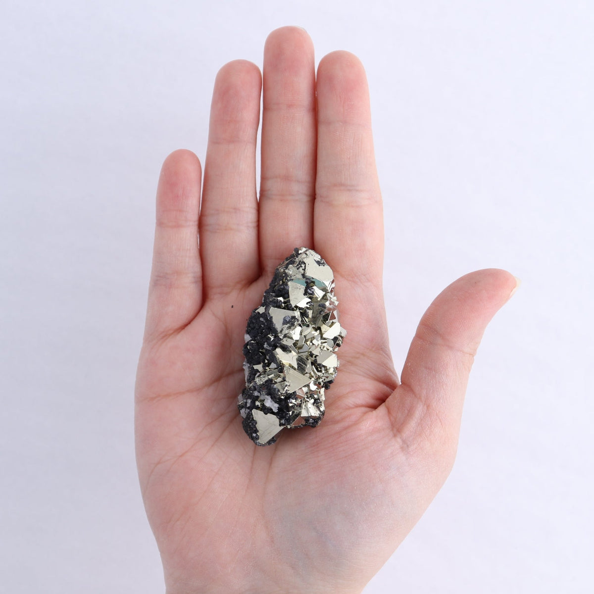 Pyrite Clusters Set of 4