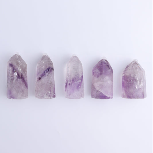 Amethyst Towers Set of 5 - Expert Wholesale and Supplier of Wholesale Crystals & Bulk Gemstones, ["Amethyst","Brazil","Towers"]