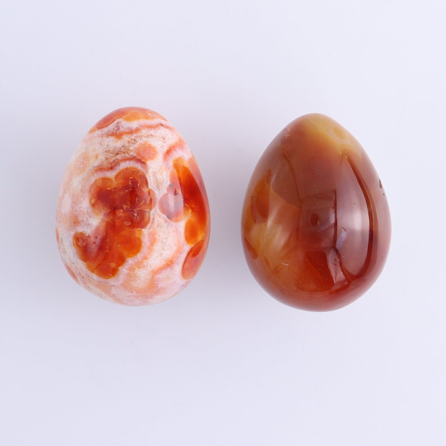 Carnelian Eggs Set of 12 - Expert Wholesale and Supplier of Wholesale Crystals & Bulk Gemstones, ["carnelian","Eggs","Madagascar"]