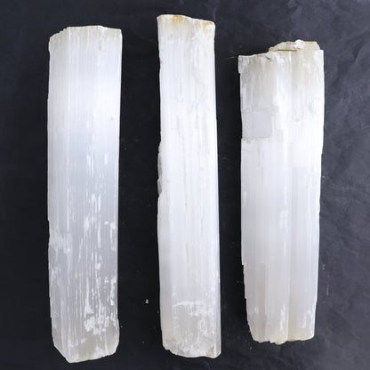 Selenite Logs Set of 3