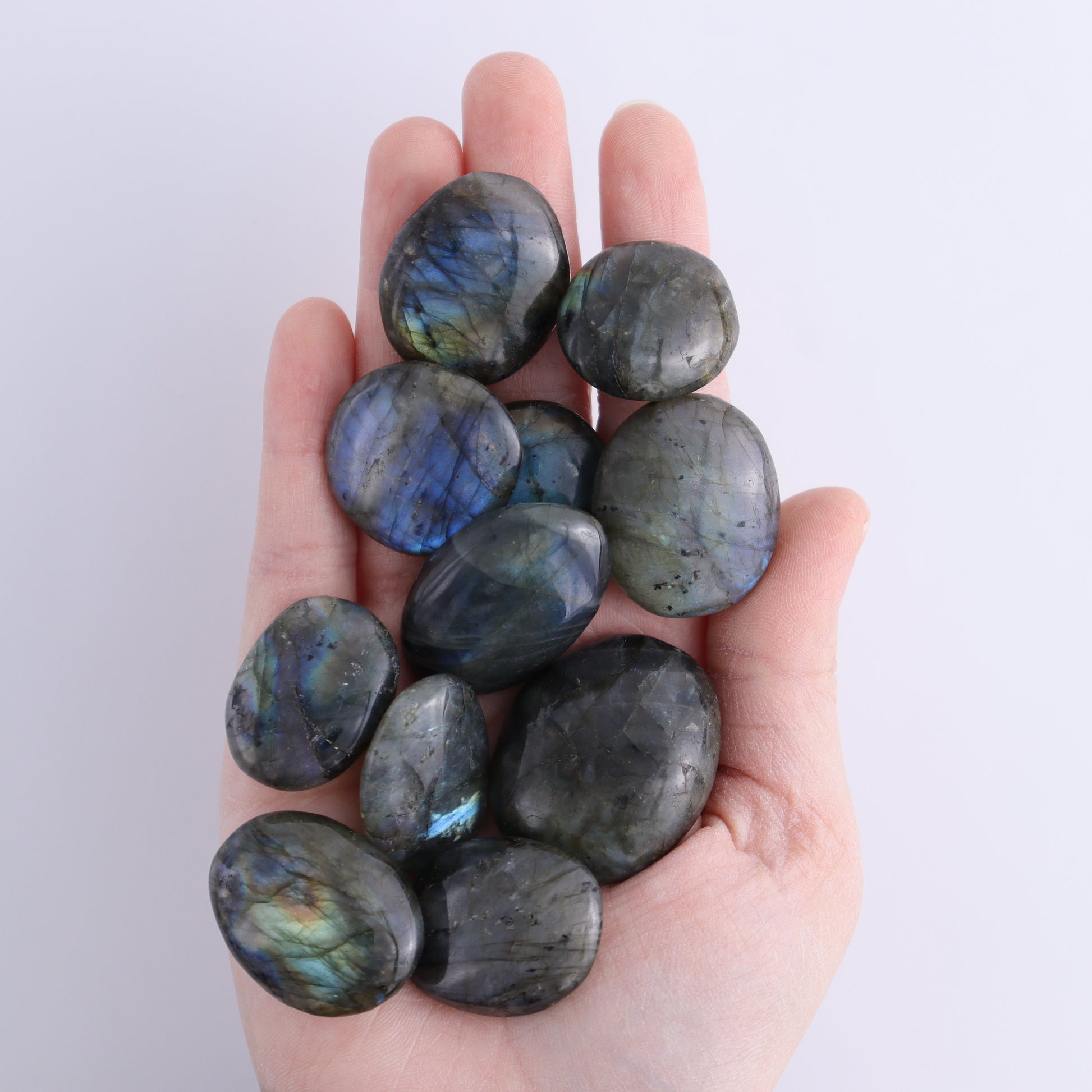 Labradorite Tumbles 1 kg Set - Expert Wholesale and Supplier of Wholesale Crystals & Bulk Gemstones, ["Labradorite","tumbles"]