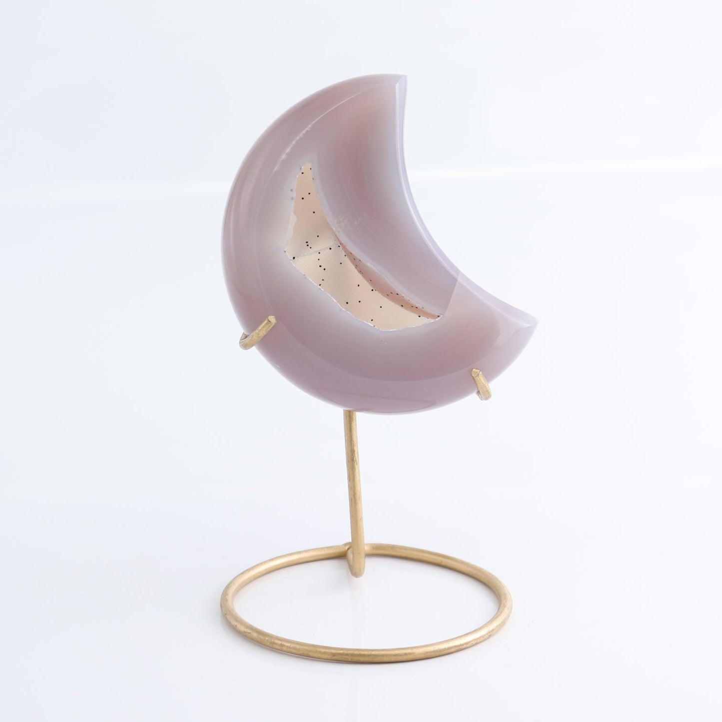 Agate Moons with Stand Set of 5