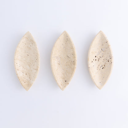 One Travertine Leaf Dish - Expert Wholesale and Supplier of Wholesale Crystals & Bulk Gemstones, ["Catalog Onyx","Decorative Dish","Mexico","Travertine"]