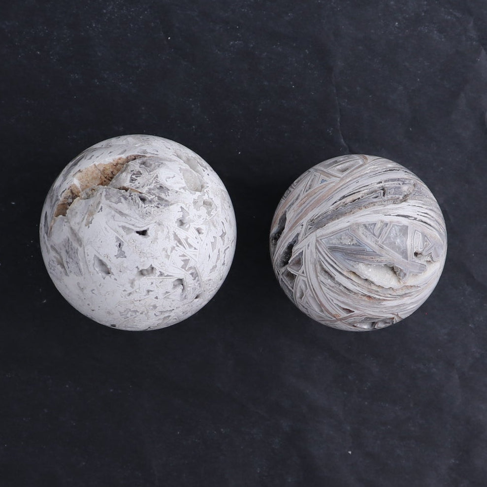 Agate Spheres Set of 6