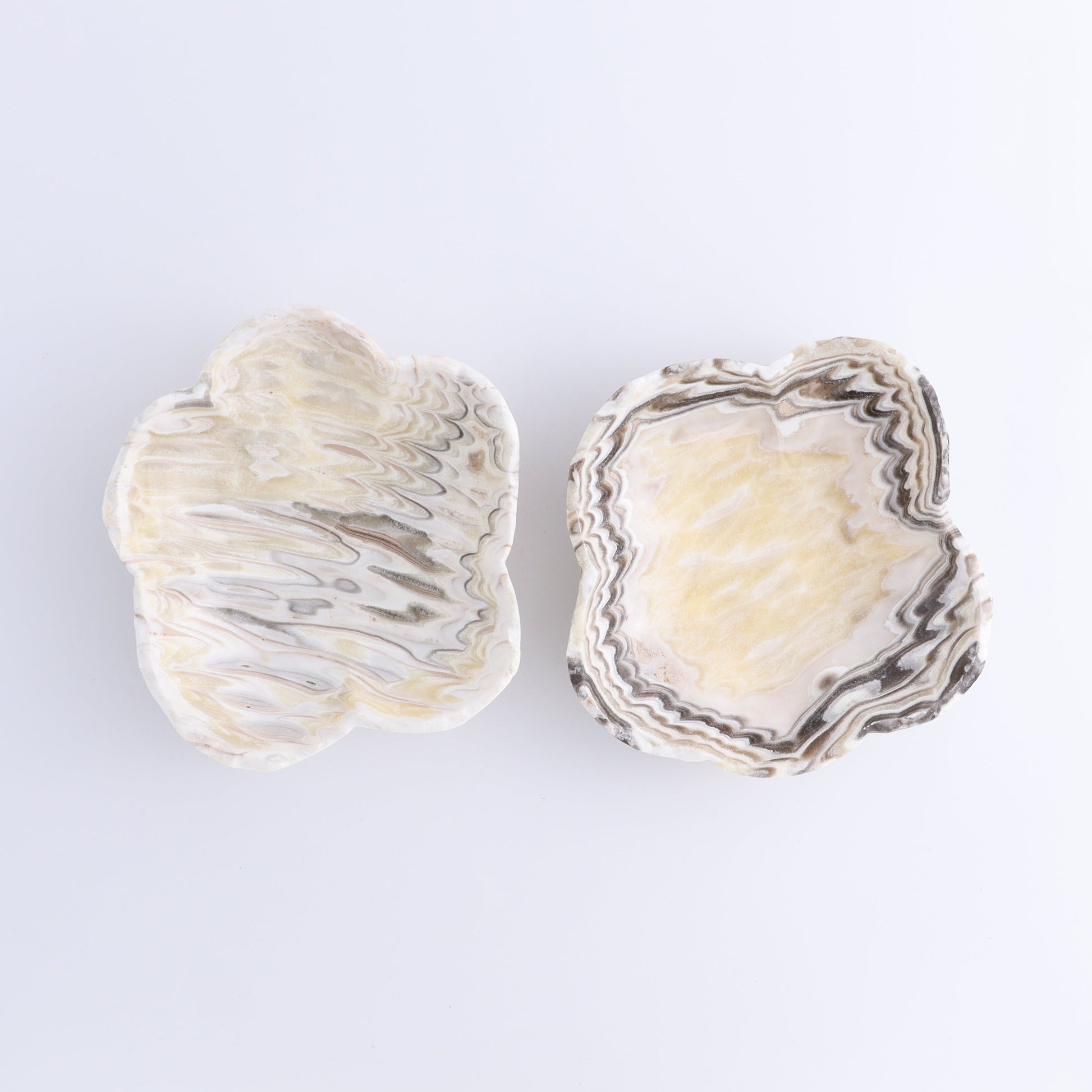 One Mexican Onyx/Calcite Yellow & White Zebra Irregular Bowl - Expert Wholesale and Supplier of Wholesale Crystals & Bulk Gemstones, ["bowl","Bowls","Calcite","Catalog Onyx","Decorative Dish","Mexico","onyx"]
