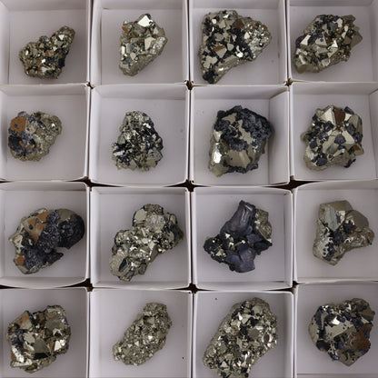Octahedral Pyrite Clusters Set of 20 - Expert Wholesale and Supplier of Wholesale Crystals & Bulk Gemstones, ["Clusters","Octahedral Pyrite","Peru","Pyrite"]
