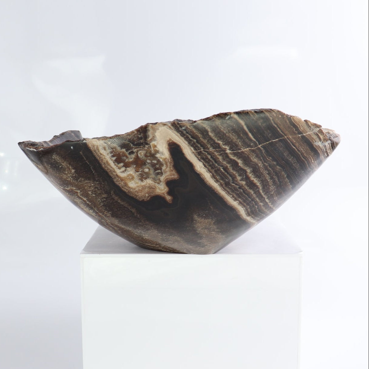 Mexican Onyx/Calcite Bowl 13"