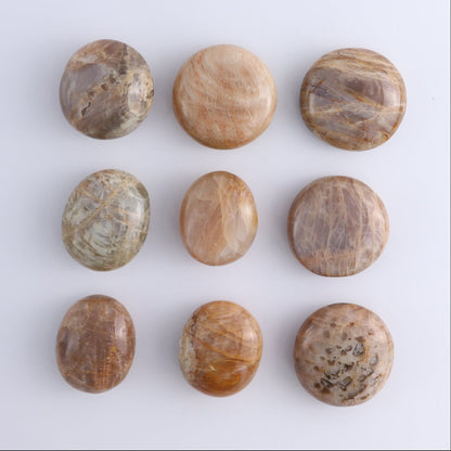 One Peach Moonstone Palm Stones 1 kg Set