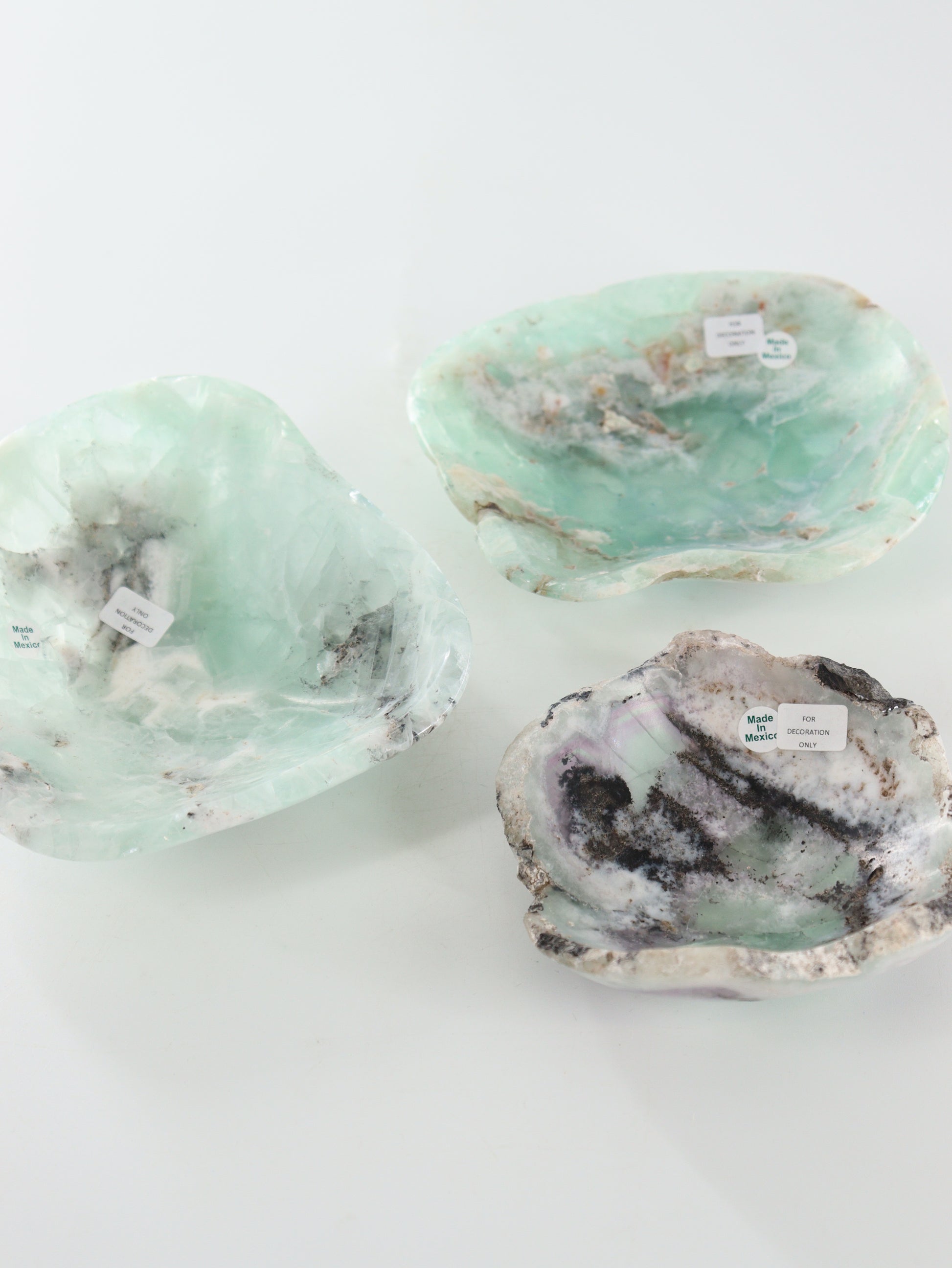 Fluorite Bowls Set of 3 - Expert Supplier of Wholesale Crystals & Bulk Gemstones