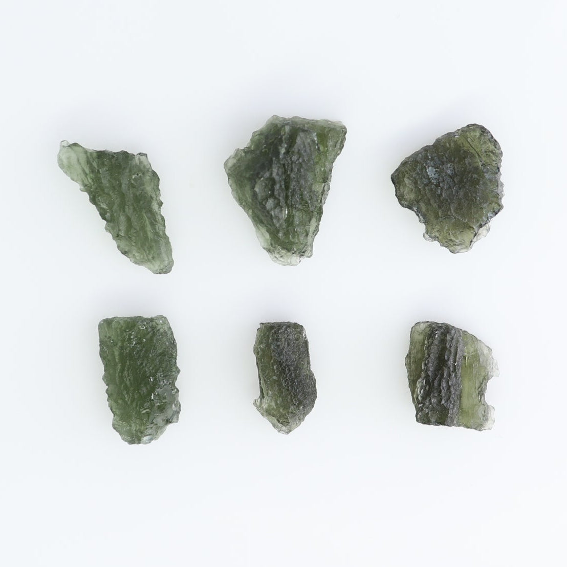 Moldavite Pieces Set of 6
