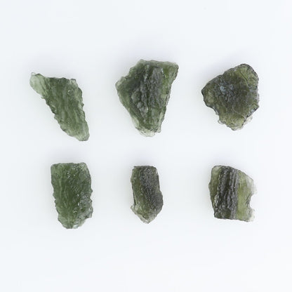 Moldavite Pieces Set of 6