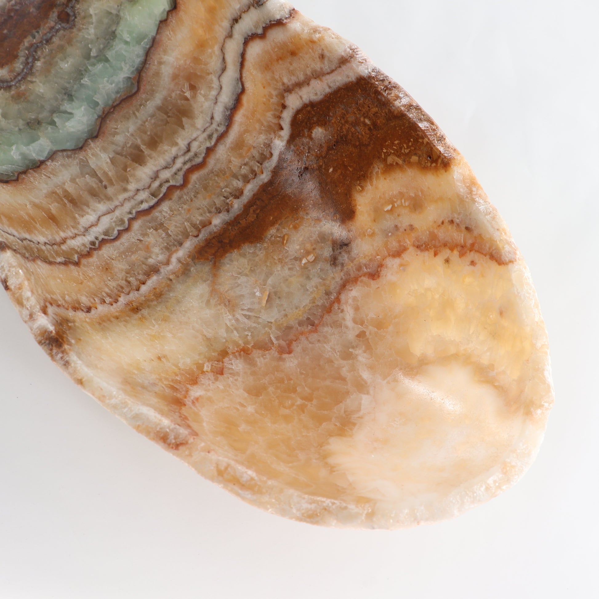 Mexican Onyx/Calcite Canoe Bowl - Expert Wholesale and Supplier of Wholesale Crystals & Bulk Gemstones, ["Bowls","Calcite","canoe","Mexico","onyx"]