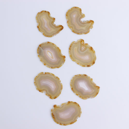 Iris Agate Slices Set of 7 - Expert Wholesale and Supplier of Wholesale Crystals & Bulk Gemstones, ["Agate","Iris Agate","Slices and Slabs"]