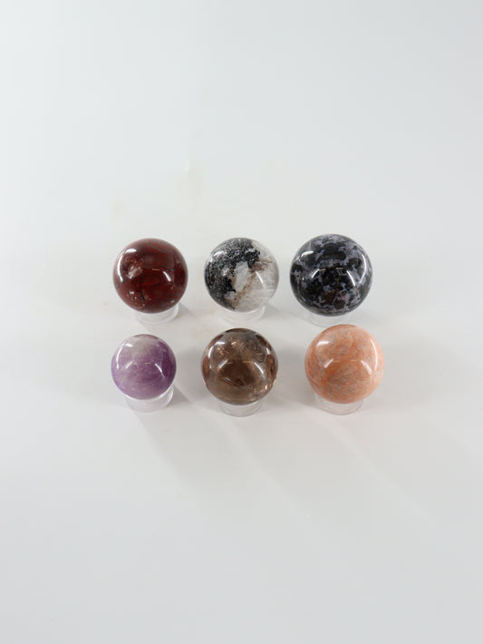 Mixed Spheres Set of 6 - Expert Supplier of Wholesale Crystals & Bulk Gemstones