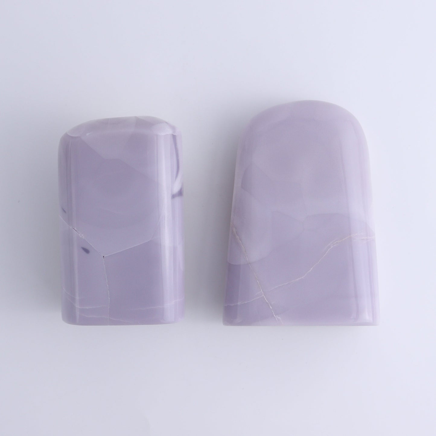 Lavender Fluorite Freeform Set of 2 - Expert Wholesale and Supplier of Wholesale Crystals & Bulk Gemstones, ["Fluorite","Freeform","Freeforms","Lavender Fluorite","Mexico"]
