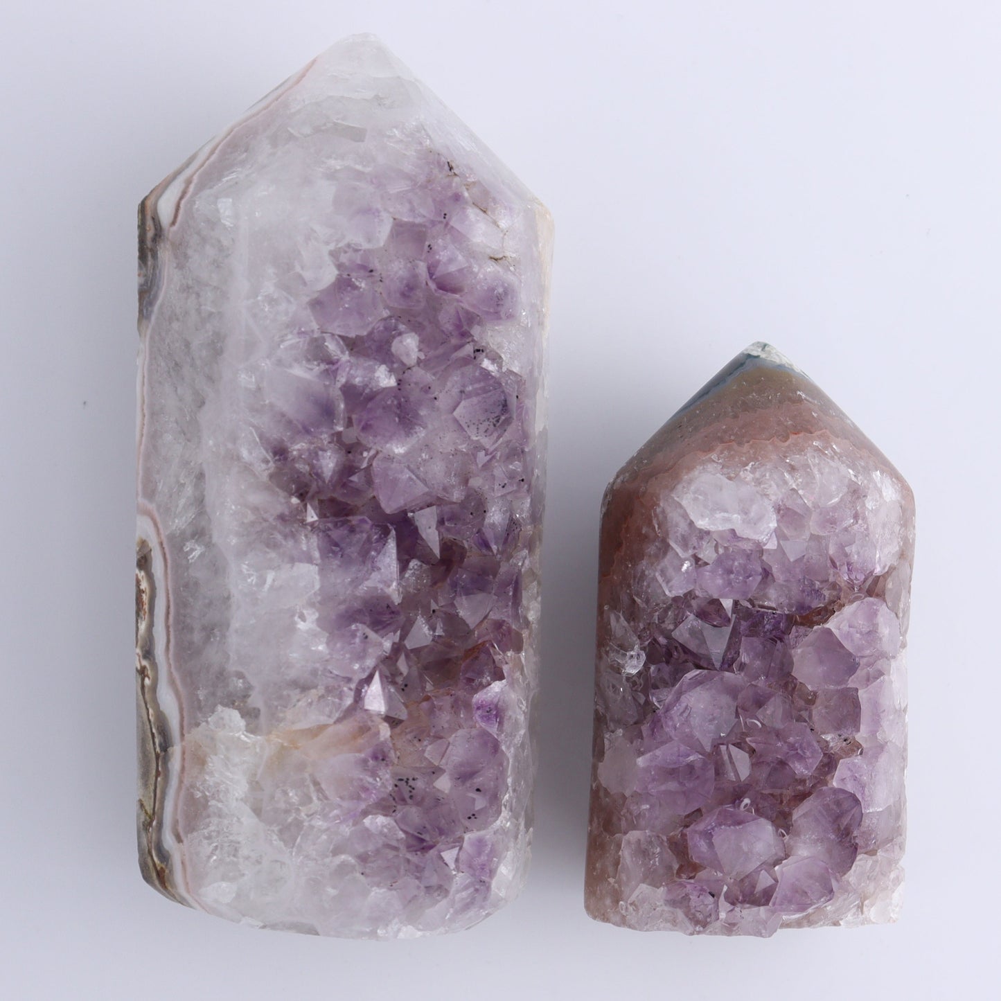 Uruguay Amethyst Towers Set of 4 - Expert Wholesale and Supplier of Wholesale Crystals & Bulk Gemstones, ["Amethyst","Towers","Uruguay"]