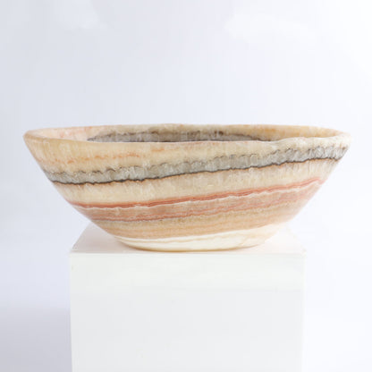 Mexican Onyx/Calcite Bowl 10"