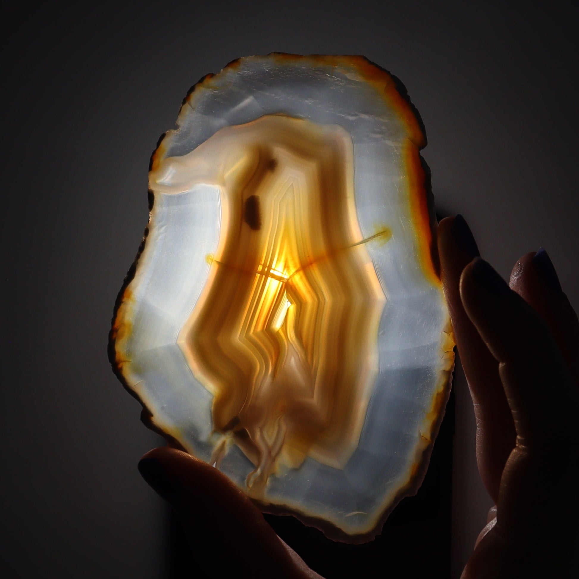 Iris Agate Slices Set of 4 - Expert Wholesale and Supplier of Wholesale Crystals & Bulk Gemstones, ["Agate","Iris Agate","Slices and Slabs"]