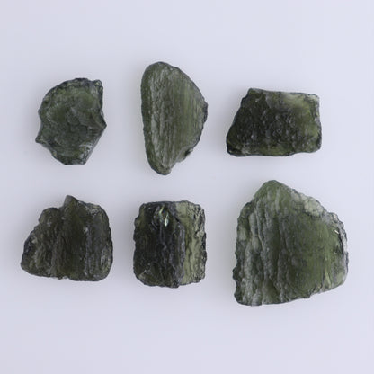 Moldavite Pieces Set of 6 - Expert Wholesale and Supplier of Wholesale Crystals & Bulk Gemstones, ["Czech Republic","Moldavite","Pieces"]