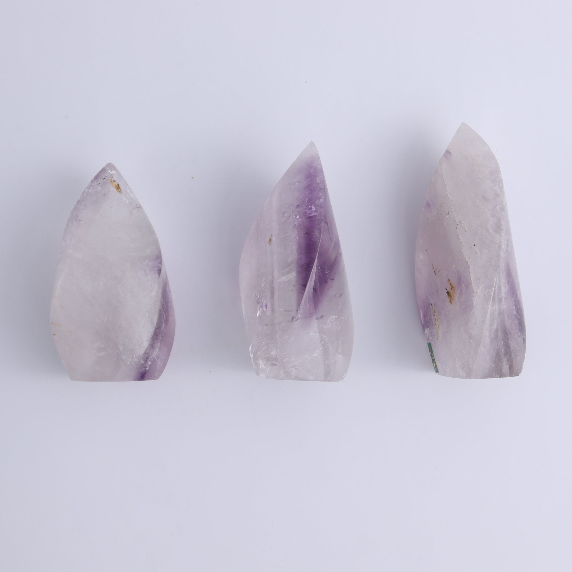 Imperfect Amethyst Flames Set of 9 - Expert Wholesale and Supplier of Wholesale Crystals & Bulk Gemstones, ["Amethyst","Brazil","flames"]