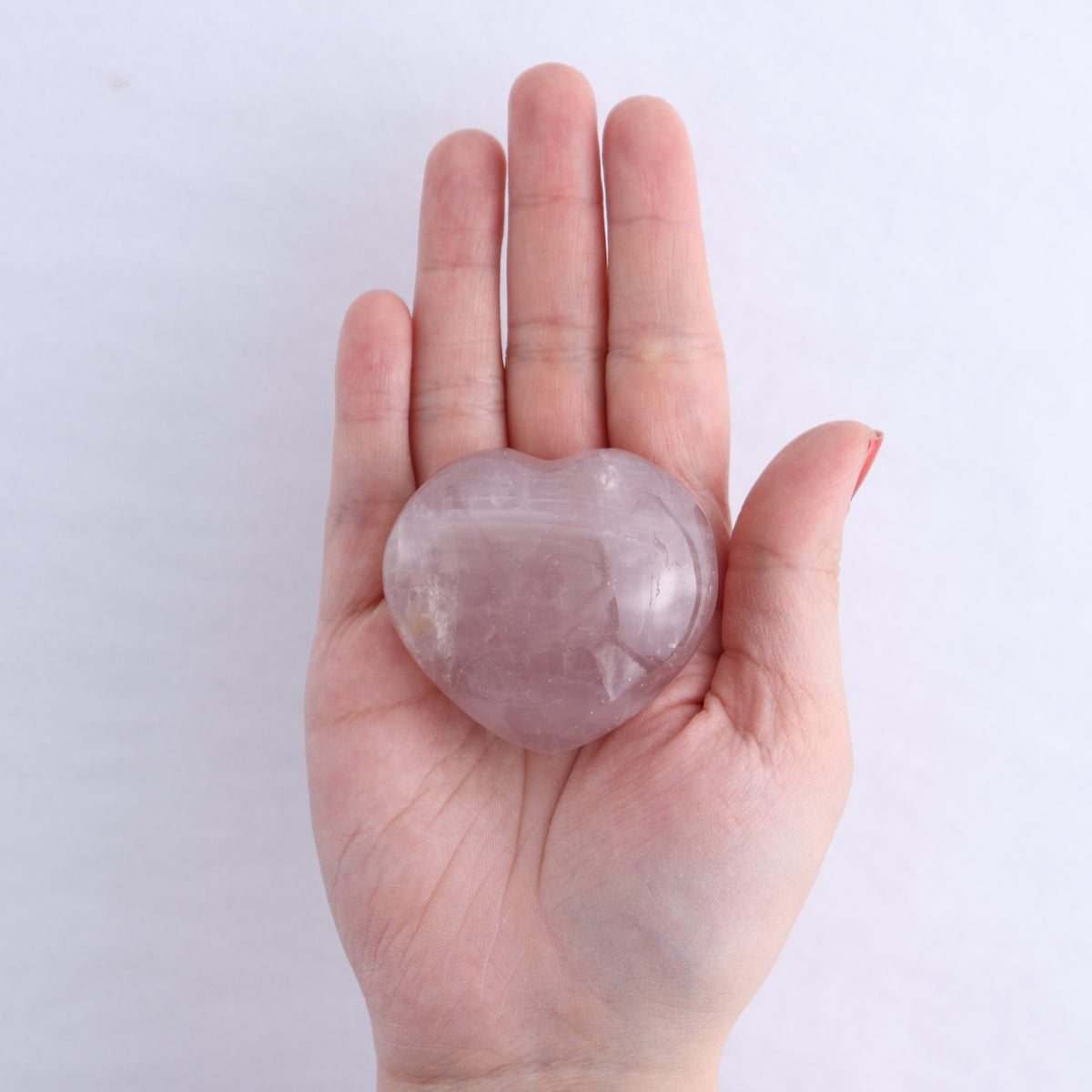 Rose Quartz Hearts Set of 12