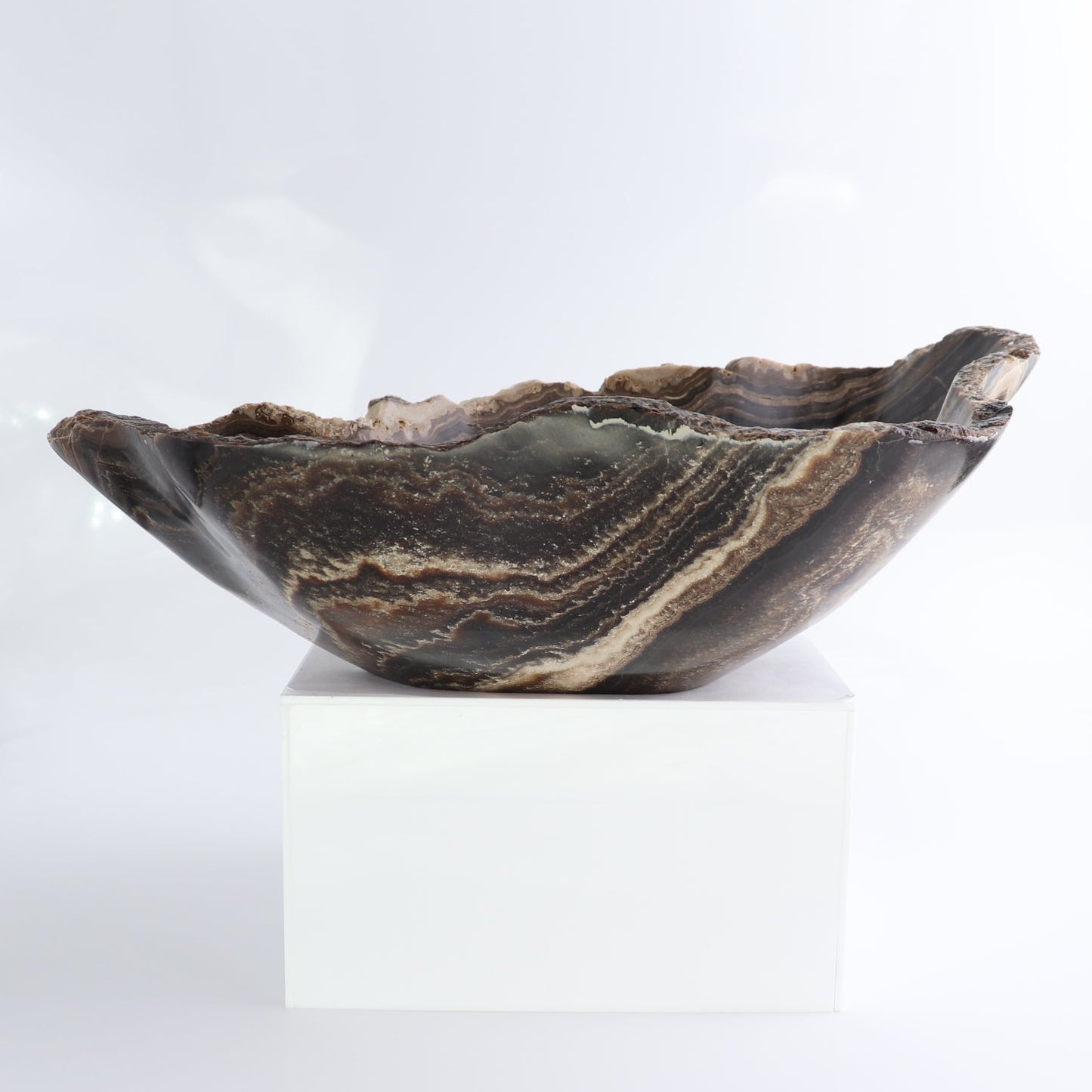 Mexican Onyx/Calcite Bowl 13"