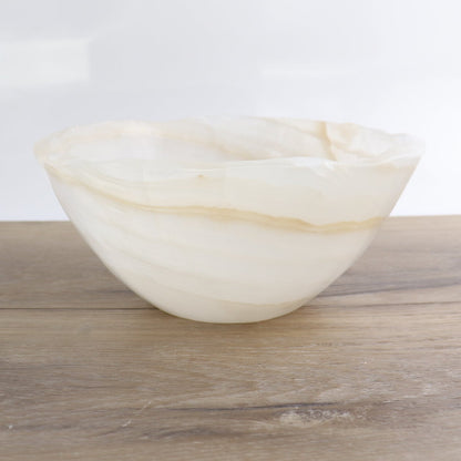 Mexican Onyx/Calcite Bowl 10"
