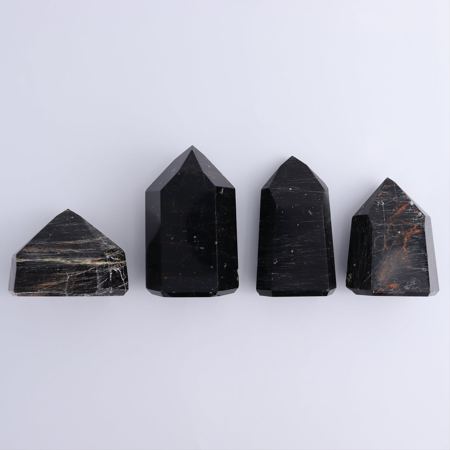 Tourmaline Points Set of 4 - Expert Wholesale and Supplier of Wholesale Crystals & Bulk Gemstones, ["Black Tourmaline","Points","Tourmaline"]
