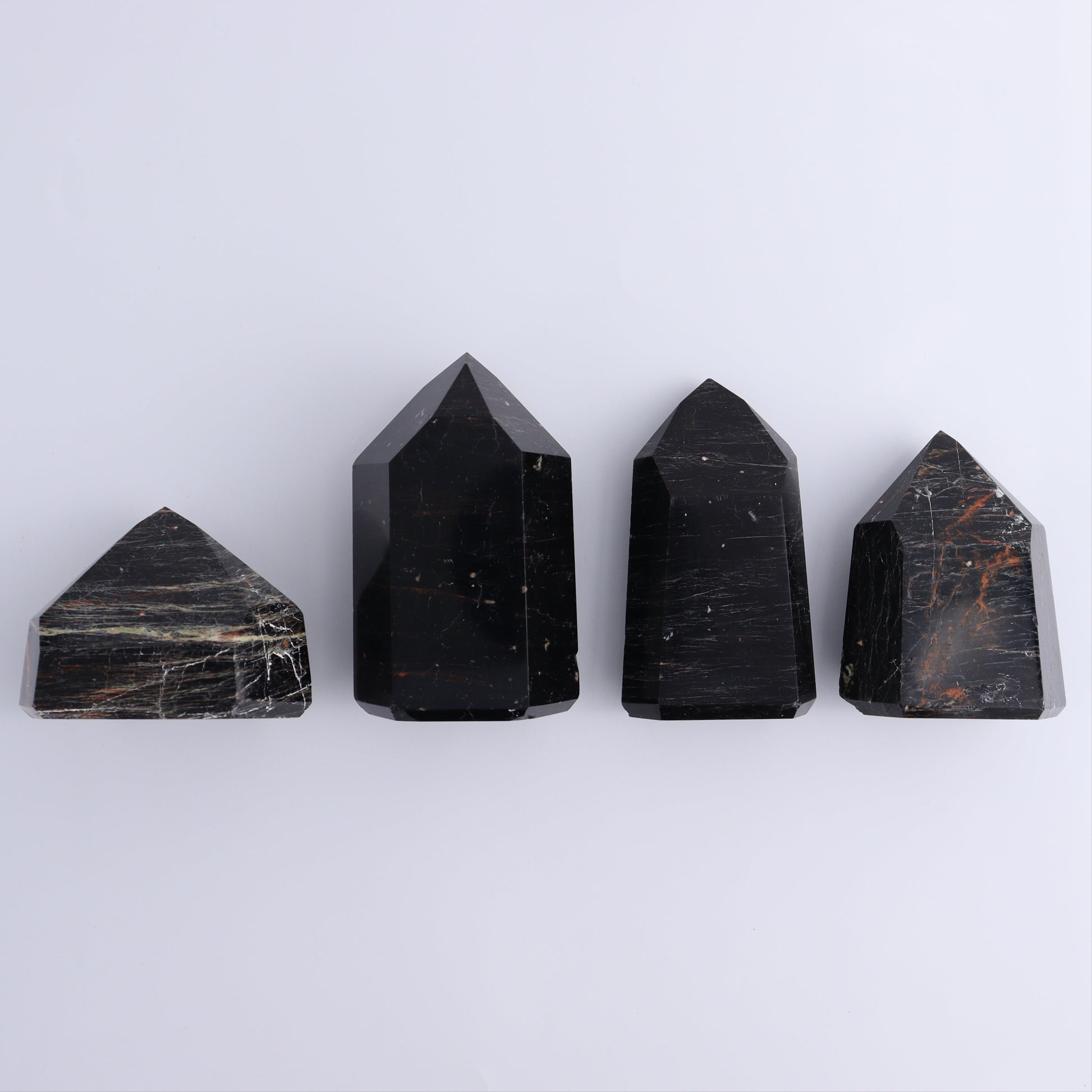 Tourmaline Points Set of 4 - Expert Wholesale and Supplier of Wholesale Crystals & Bulk Gemstones, ["Black Tourmaline","Points","Tourmaline"]
