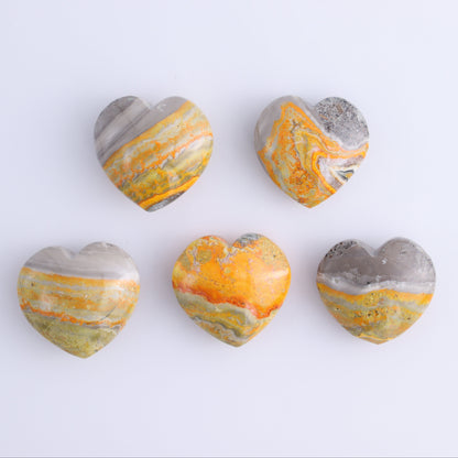 Bumblebee Jasper Hearts Set of 5