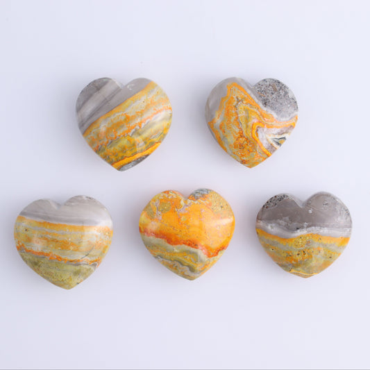 Bumblebee Jasper Hearts Set of 5