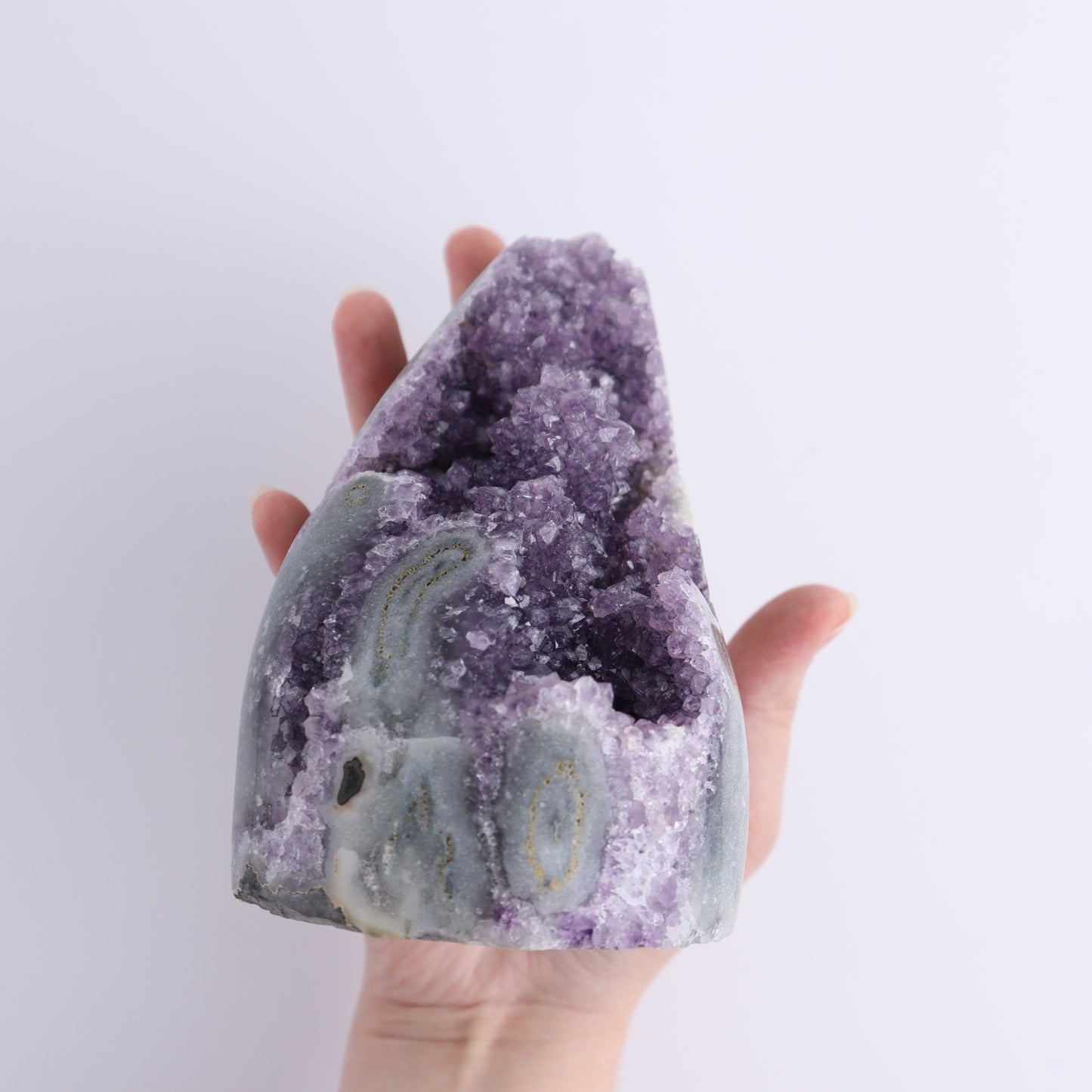Uruguay Amethyst Set of 2 - Expert Wholesale and Supplier of Wholesale Crystals & Bulk Gemstones, ["Amethyst","Cut Base","Uruguay"]