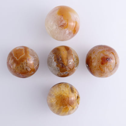 Carnelian Spheres Set of 7 - Expert Wholesale and Supplier of Wholesale Crystals & Bulk Gemstones, ["carnelian","Madagascar","Spheres"]
