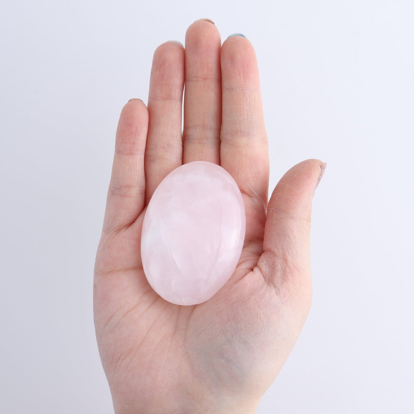 Pink Mangano Calcite Palm Stone Set of 12