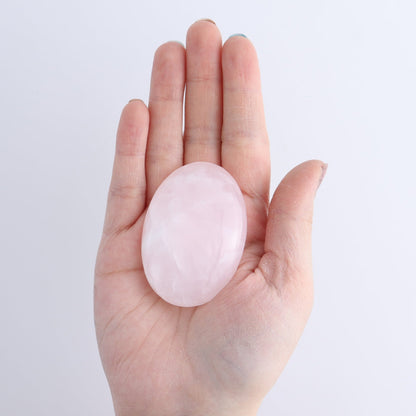 Pink Mangano Calcite Palm Stone Set of 12