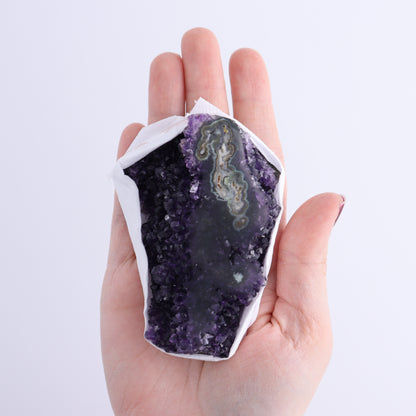 Uruguay Amethyst Clusters with "Eyes" Flat of 10 - Expert Wholesale and Supplier of Wholesale Crystals & Bulk Gemstones, []