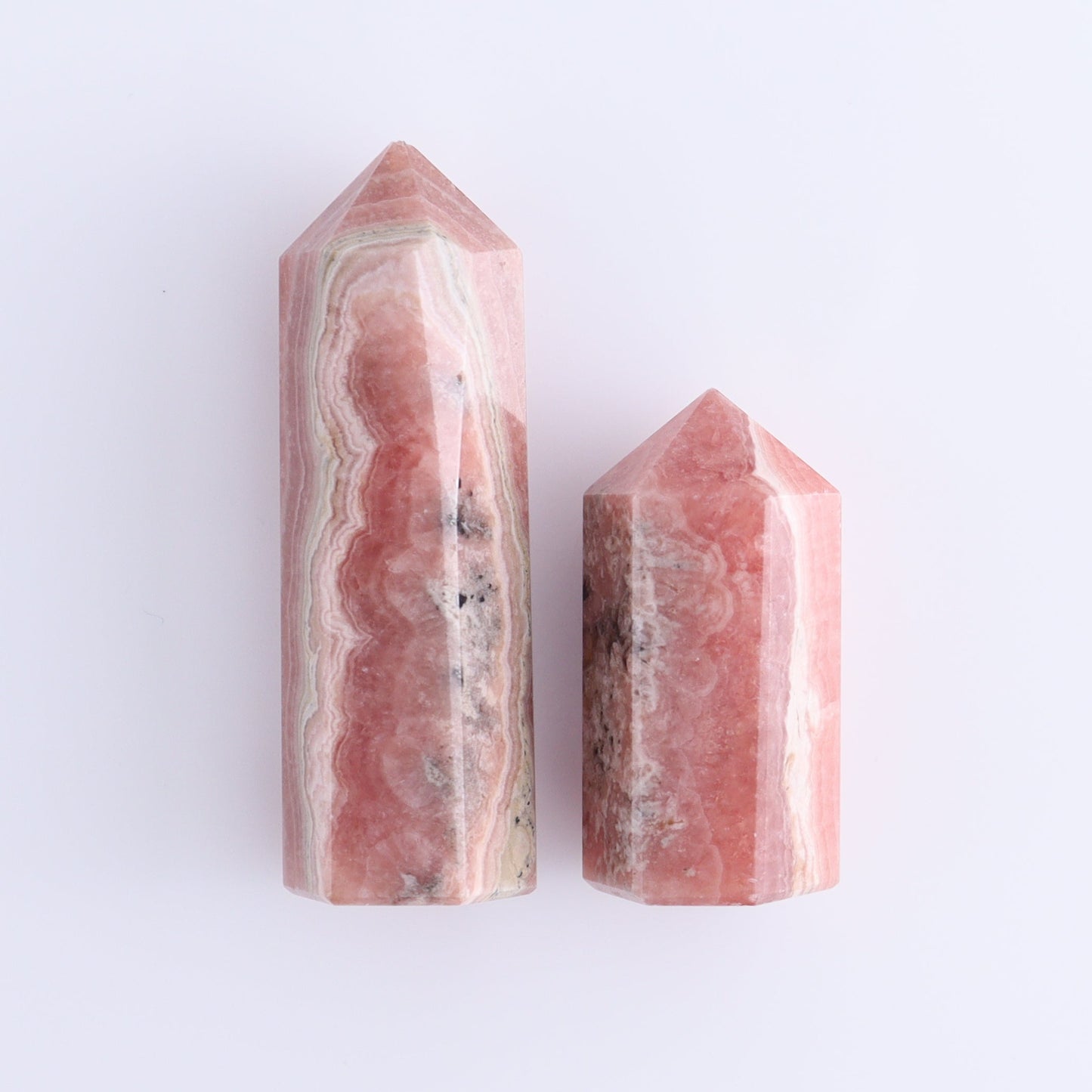 Rhodochrosite Towers Set of 8 - Expert Wholesale and Supplier of Wholesale Crystals & Bulk Gemstones, ["Argentina","Rhodochrosite","Towers"]