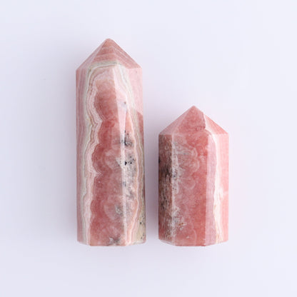 Rhodochrosite Towers Set of 8 - Expert Wholesale and Supplier of Wholesale Crystals & Bulk Gemstones, ["Argentina","Rhodochrosite","Towers"]