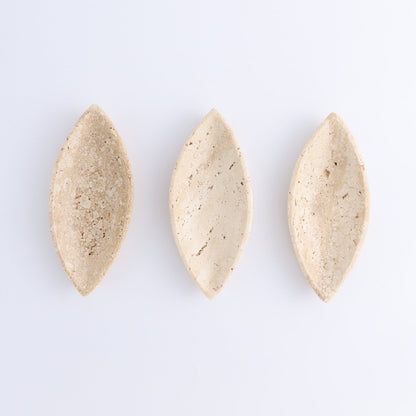One Travertine Leaf Dish - Expert Wholesale and Supplier of Wholesale Crystals & Bulk Gemstones, ["Catalog Onyx","Decorative Dish","Mexico","Travertine"]