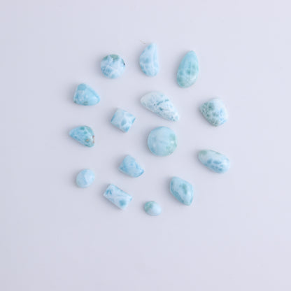 Larimar Cabs 16 Pieces - Expert Wholesale and Supplier of Wholesale Crystals & Bulk Gemstones, ["Cabs","Larimar"]