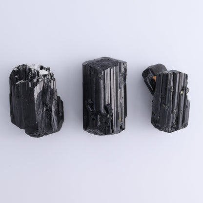Black Tourmaline Roughs Set of 6 - Expert Wholesale and Supplier of Wholesale Crystals & Bulk Gemstones, ["Black Tourmaline","Madagascar","Rough","Tourmaline"]