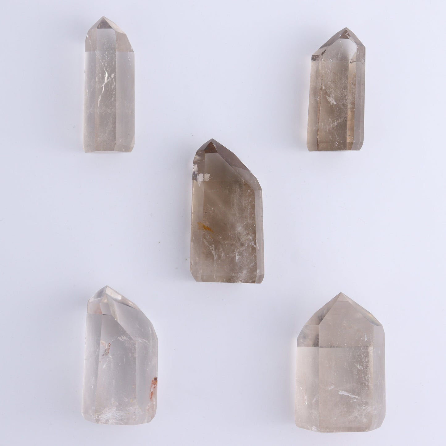 Smoky Quartz Towers Set of 20 - Expert Wholesale and Supplier of Wholesale Crystals & Bulk Gemstones, ["Points","Quartz","Smoky Quartz","Towers"]