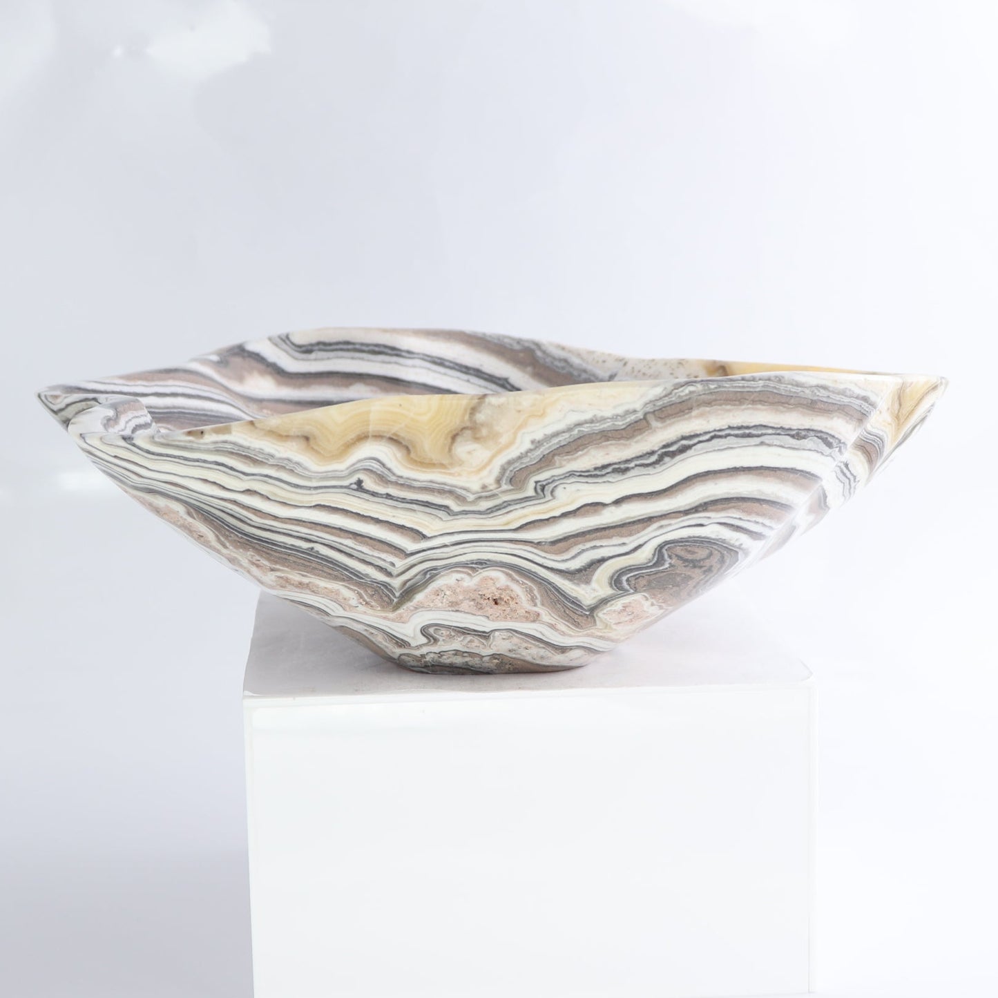 Mexican Onyx/Calcite Bowl 13"