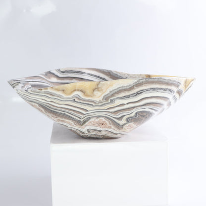 Mexican Onyx/Calcite Bowl 13"