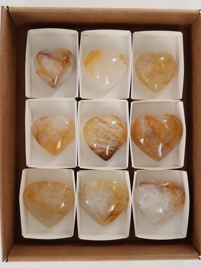 Golden Healer Hearts Set of 9 - Expert Wholesale and Supplier of Wholesale Crystals & Bulk Gemstones, []