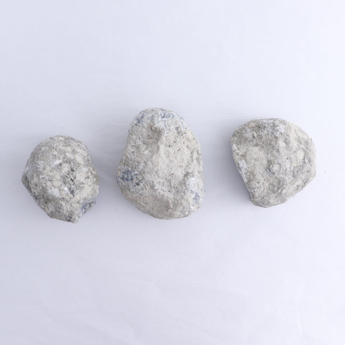 Celestite Clusters Set of 3 - wholesale crystals