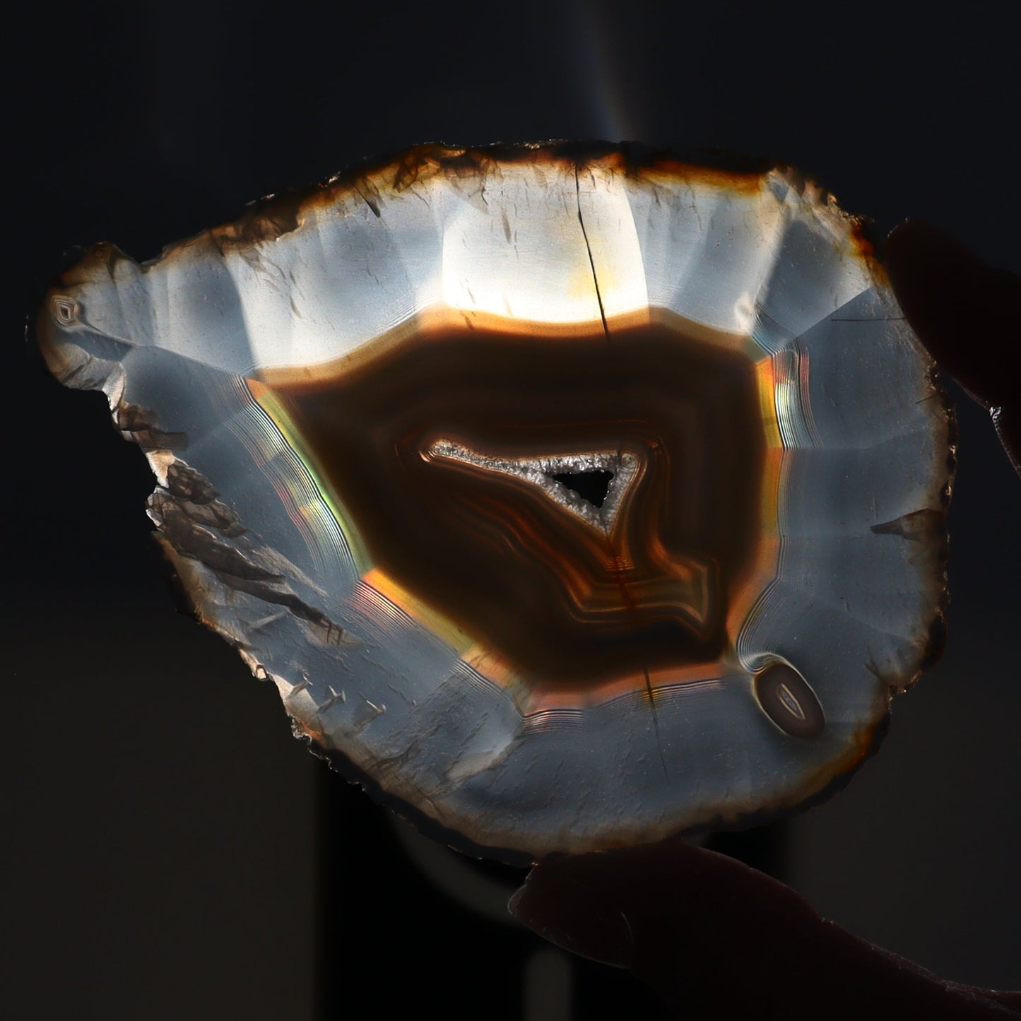 Iris Agate Slices Set of 3 - Expert Wholesale and Supplier of Wholesale Crystals & Bulk Gemstones, ["Agate","Iris Agate","Slices and Slabs"]